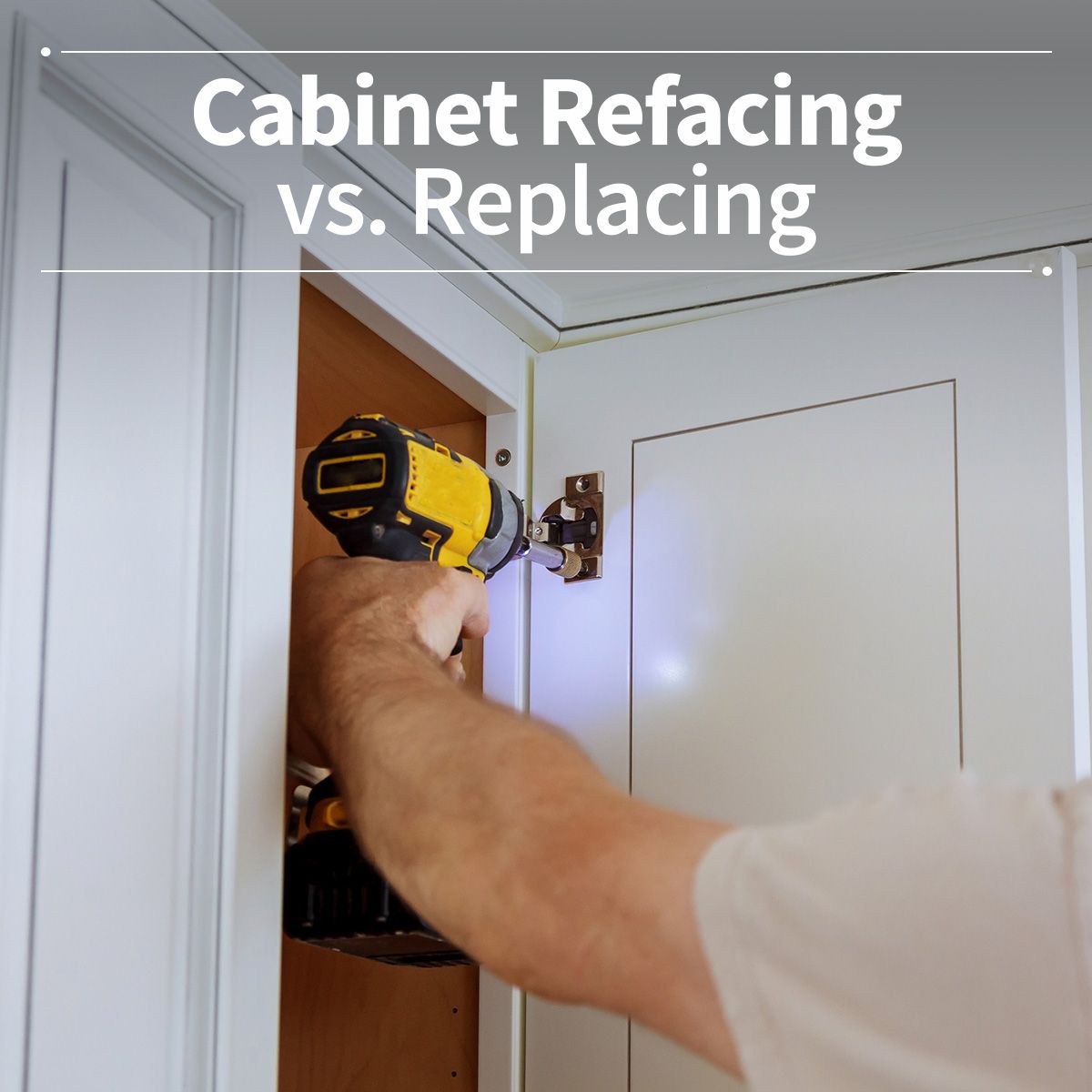 Cabinet Refacing vs. Replacing